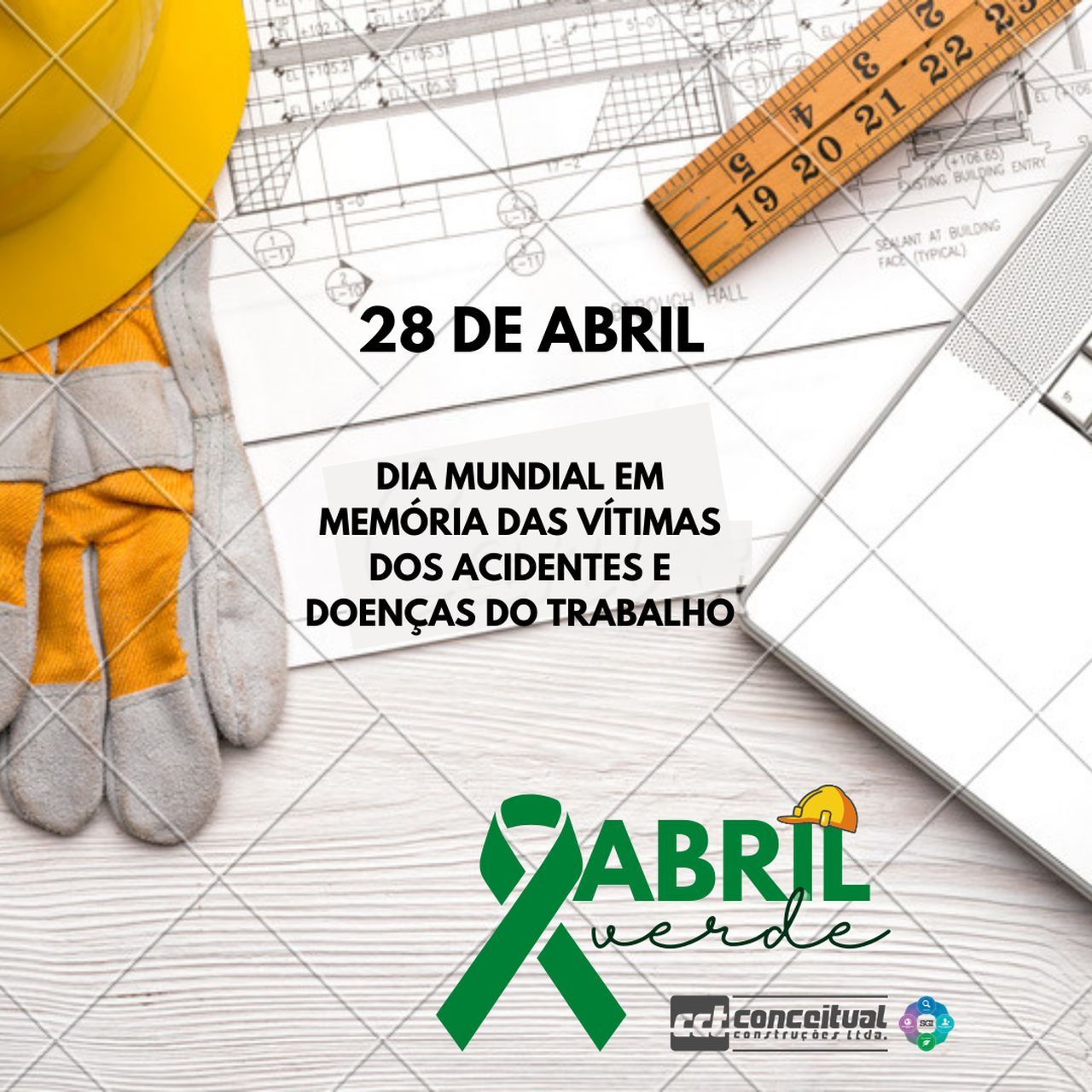  Dia Mundial em Memória das Vítimas dos Acidentes e Doenças do Trabalho